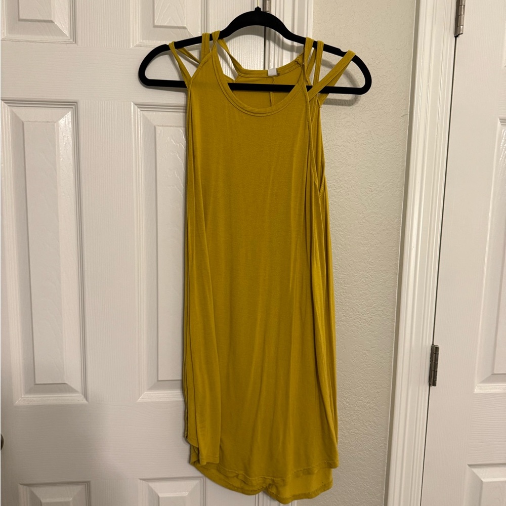Mustard Sleeveless Women's Top